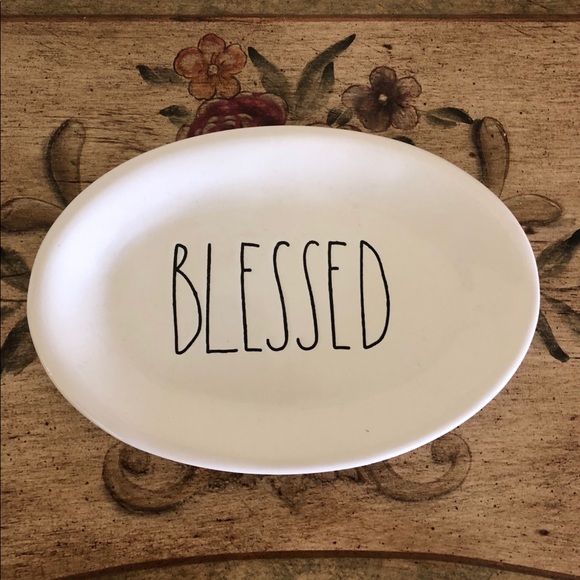 Rae Dunn Other - Rae Dunn Original BLESSED Small Oval Plate